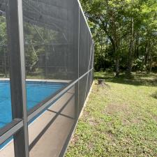 Professional-pool-cage-cleaning-in-Brooksville-Florida 1